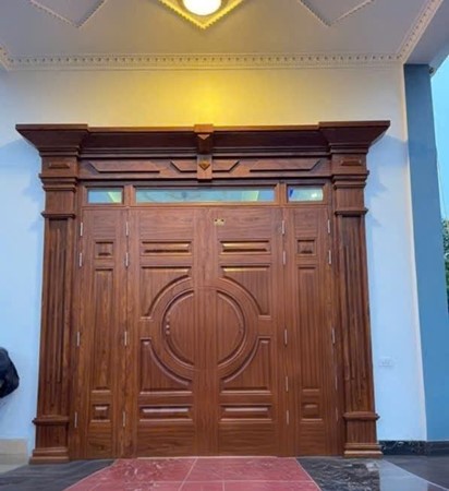 Cửa thép vân gỗ GSD 4 cánh