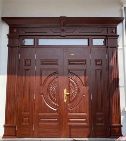 Cửa thép vân gỗ GSD 4 cánh