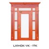 Cửa thép vân gỗ GSD Luxury vách kính - LX1HOK- VK - 1TK